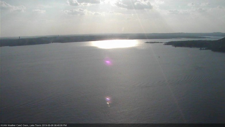 Lake Travis webcam, August 8, 2019 5:50 PM CT