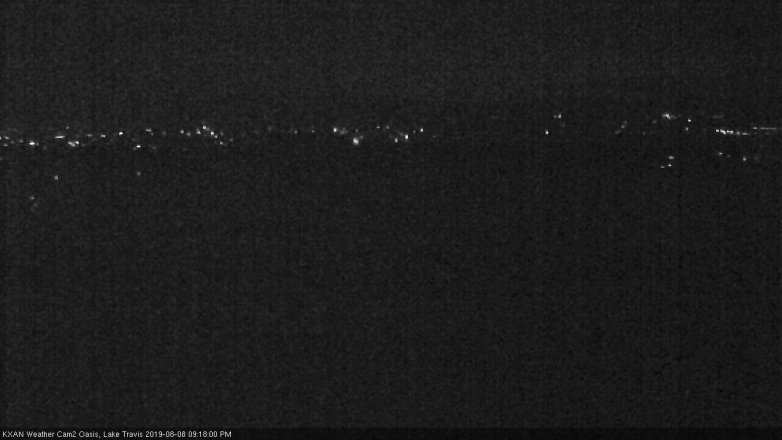 Lake Travis webcam, August 8, 2019 8:20 PM CT