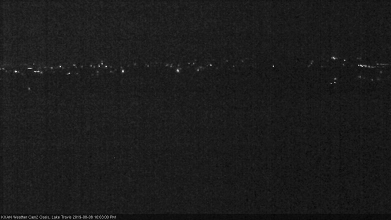 Lake Travis webcam, August 8, 2019 9:05 PM CT