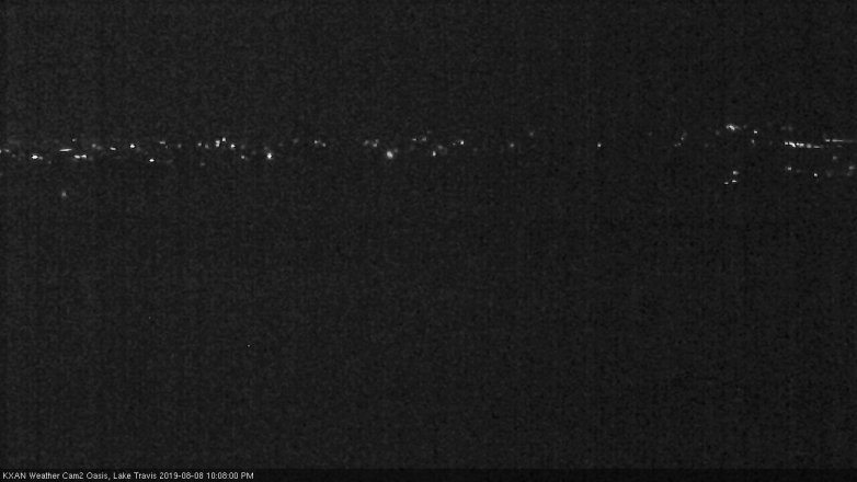 Lake Travis webcam, August 8, 2019 9:10 PM CT