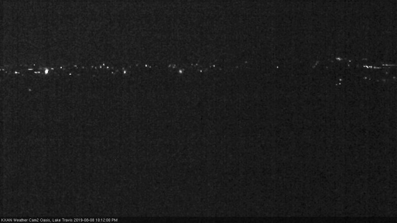 Lake Travis webcam, August 8, 2019 9:15 PM CT