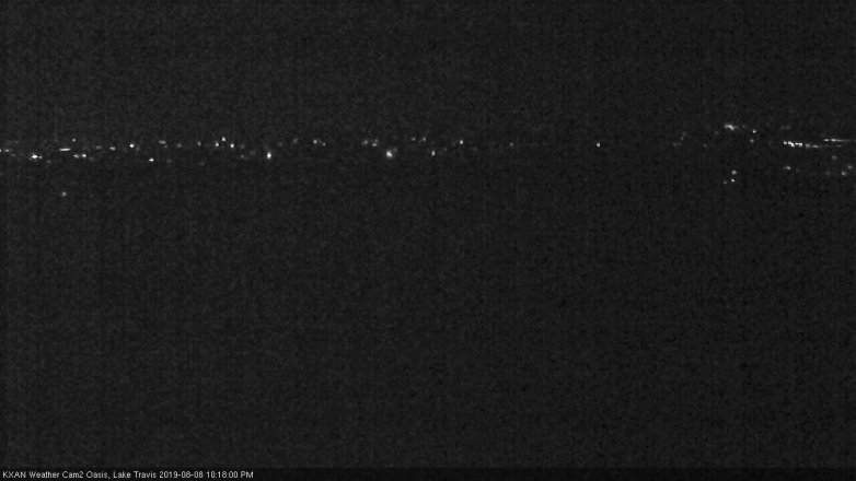 Lake Travis webcam, August 8, 2019 9:20 PM CT