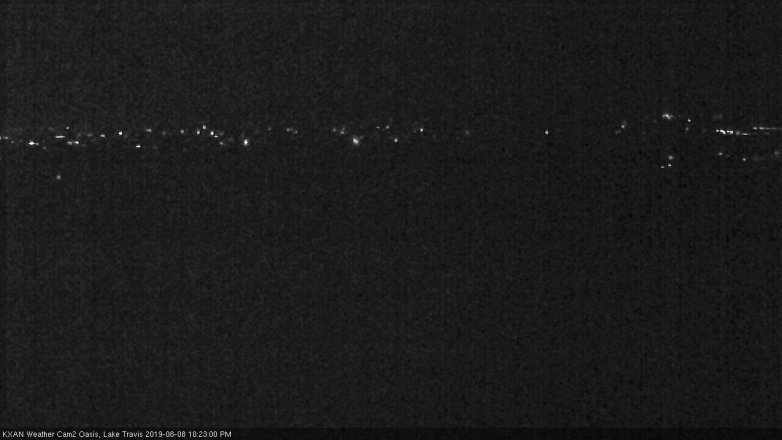 Lake Travis webcam, August 8, 2019 9:25 PM CT