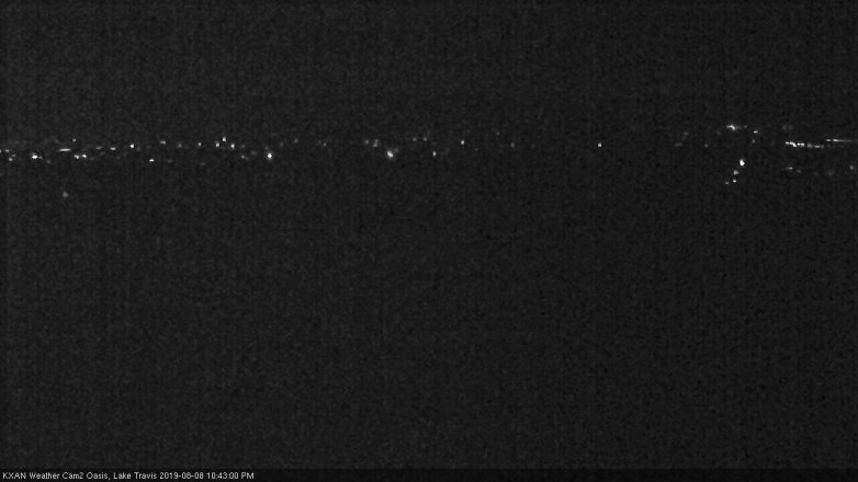 Lake Travis webcam, August 8, 2019 9:45 PM CT