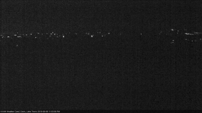 Lake Travis webcam, August 8, 2019 10:05 PM CT