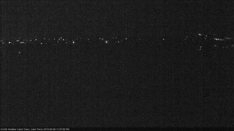 Lake Travis webcam, August 8, 2019 10:10 PM CT