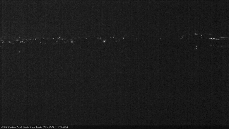 Lake Travis webcam, August 8, 2019 10:20 PM CT