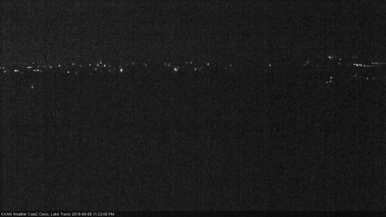 Lake Travis webcam, August 8, 2019 10:25 PM CT