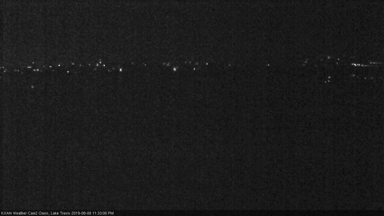 Lake Travis webcam, August 8, 2019 10:35 PM CT