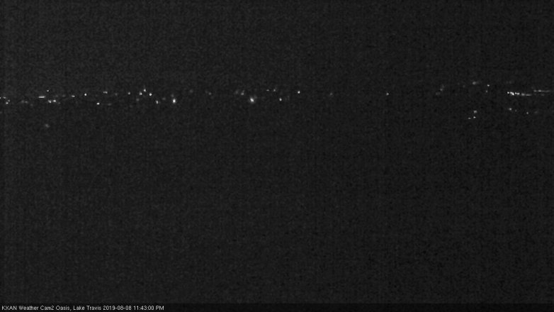 Lake Travis webcam, August 8, 2019 10:45 PM CT