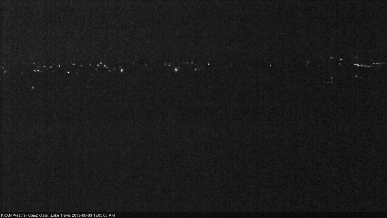 Lake Travis webcam, August 8, 2019 11:05 PM CT