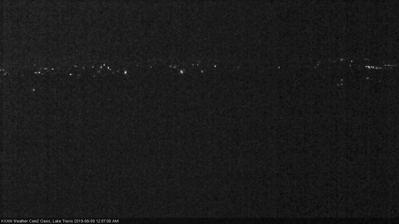 Lake Travis webcam, August 8, 2019 11:10 PM CT