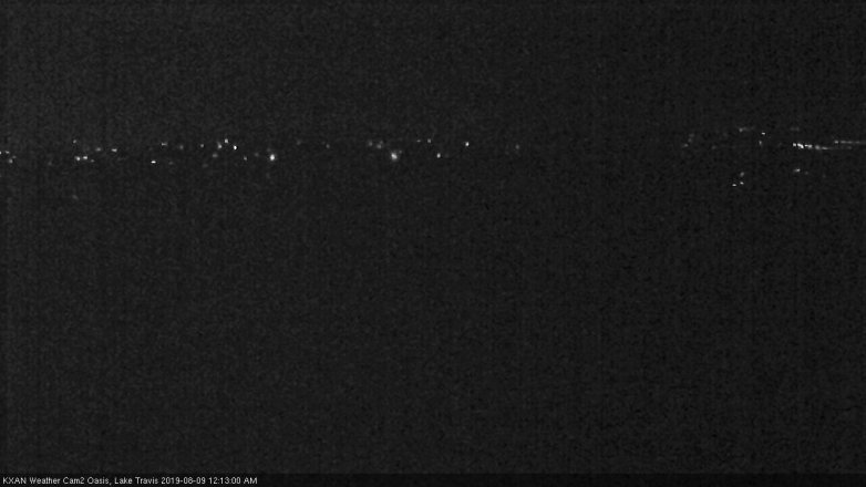 Lake Travis webcam, August 8, 2019 11:15 PM CT