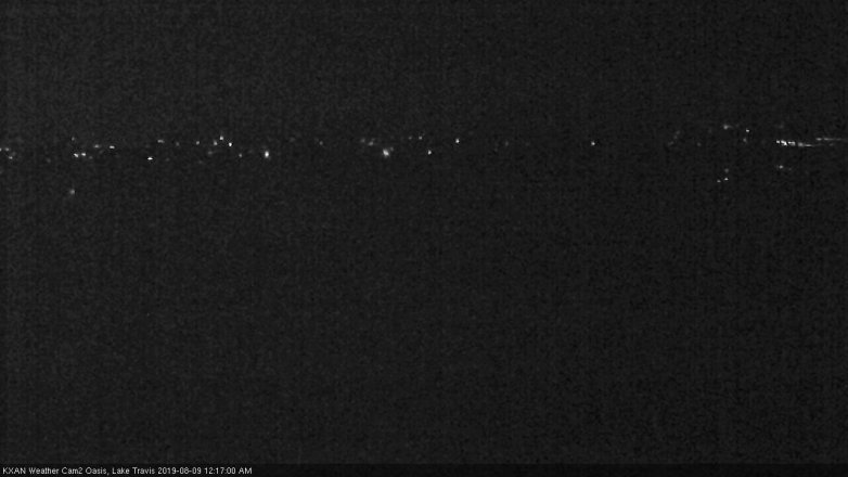 Lake Travis webcam, August 8, 2019 11:20 PM CT
