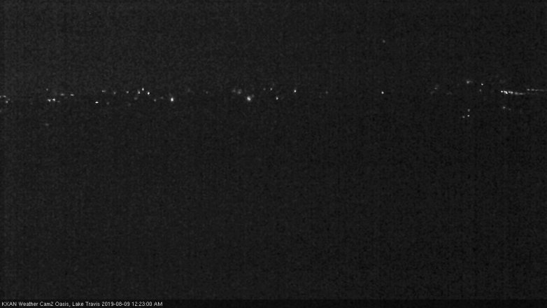 Lake Travis webcam, August 8, 2019 11:25 PM CT