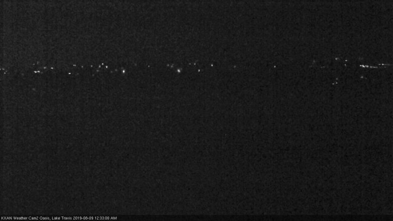 Lake Travis webcam, August 8, 2019 11:35 PM CT