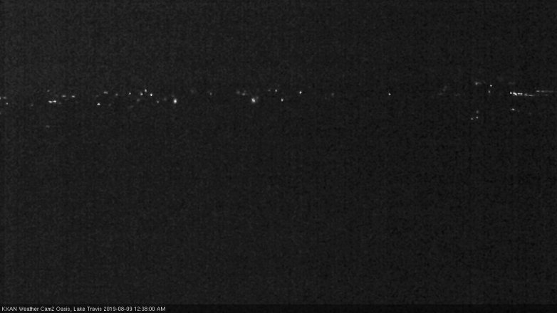 Lake Travis webcam, August 8, 2019 11:40 PM CT