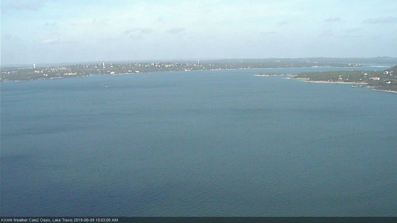 Lake Travis webcam, August 9, 2019 9:05 AM CT