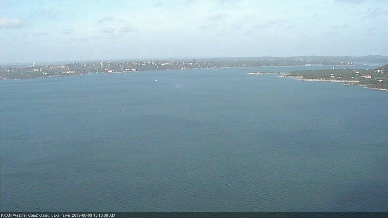 Lake Travis webcam, August 9, 2019 9:15 AM CT