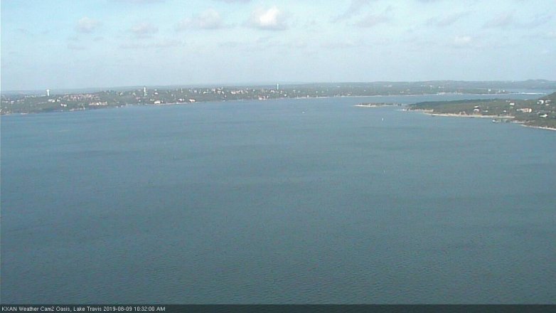 Lake Travis webcam, August 9, 2019 9:35 AM CT