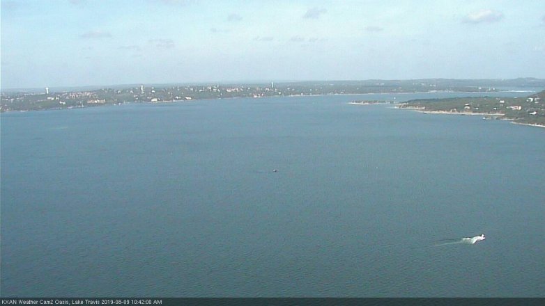 Lake Travis webcam, August 9, 2019 9:45 AM CT