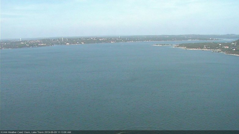 Lake Travis webcam, August 9, 2019 10:15 AM CT