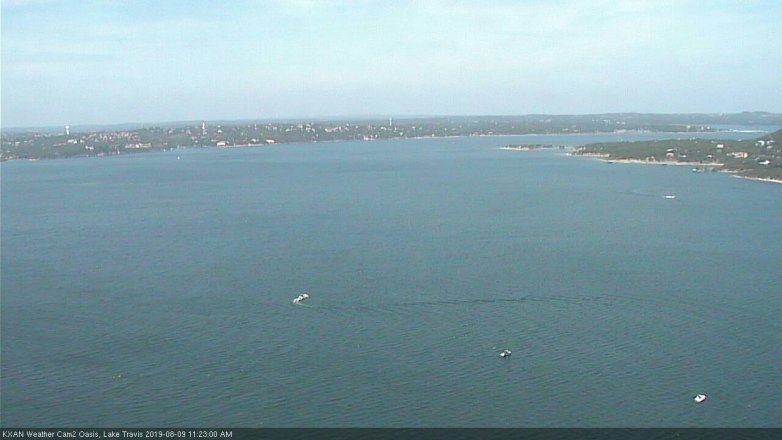 Lake Travis webcam, August 9, 2019 10:25 AM CT