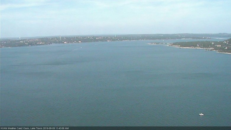 Lake Travis webcam, August 9, 2019 10:45 AM CT