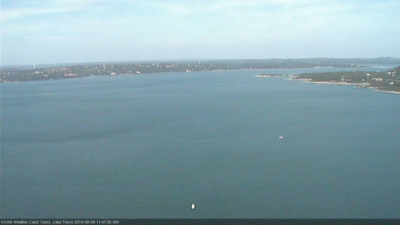 Lake Travis webcam, August 9, 2019 10:50 AM CT
