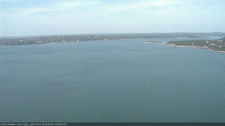 Lake Travis webcam, August 9, 2019 11:10 AM CT