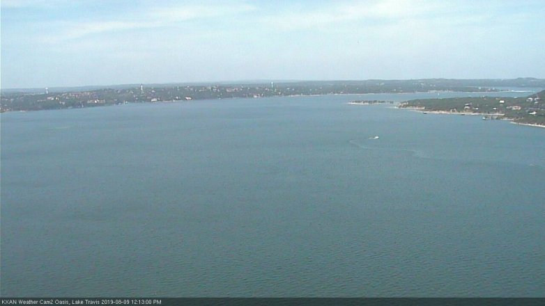 Lake Travis webcam, August 9, 2019 11:15 AM CT