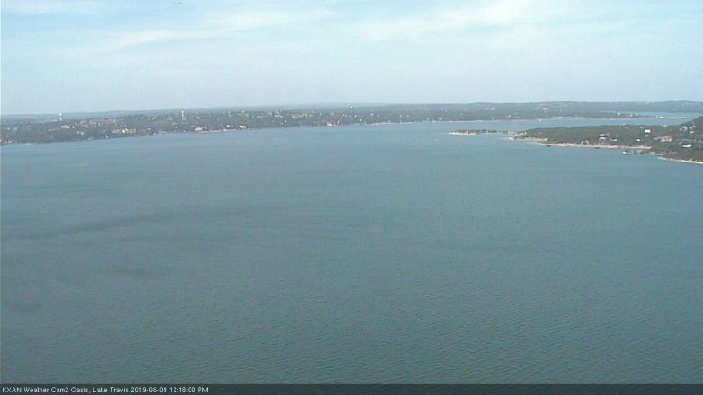 Lake Travis webcam, August 9, 2019 11:20 AM CT
