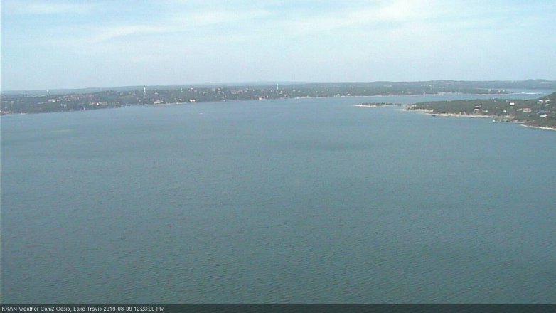 Lake Travis webcam, August 9, 2019 11:25 AM CT