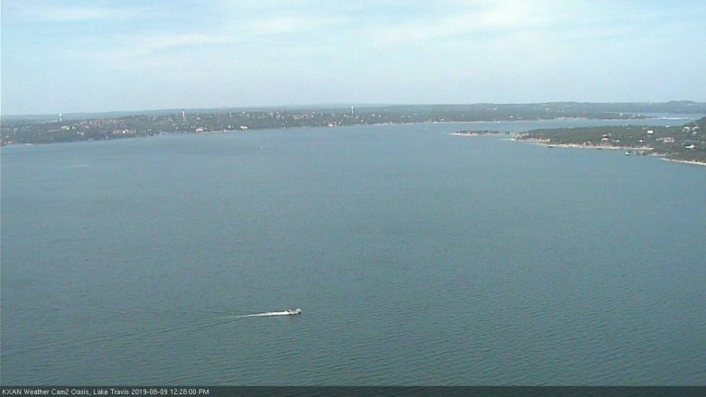 Lake Travis webcam, August 9, 2019 11:30 AM CT