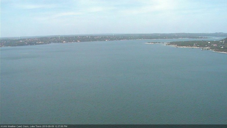 Lake Travis webcam, August 9, 2019 11:40 AM CT