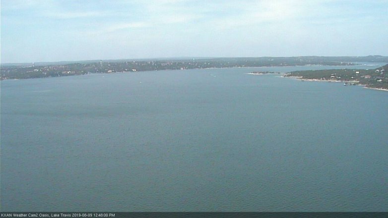 Lake Travis webcam, August 9, 2019 11:50 AM CT