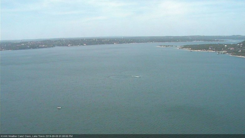 Lake Travis webcam, August 9, 2019 12:10 PM CT