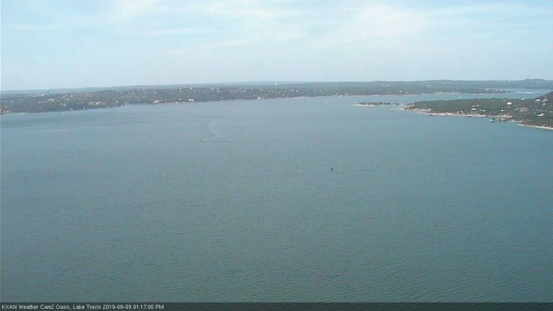 Lake Travis webcam, August 9, 2019 12:20 PM CT