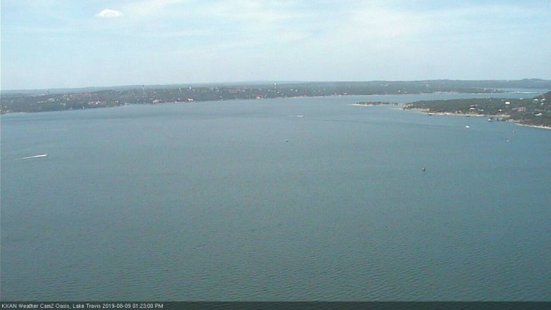 Lake Travis webcam, August 9, 2019 12:25 PM CT