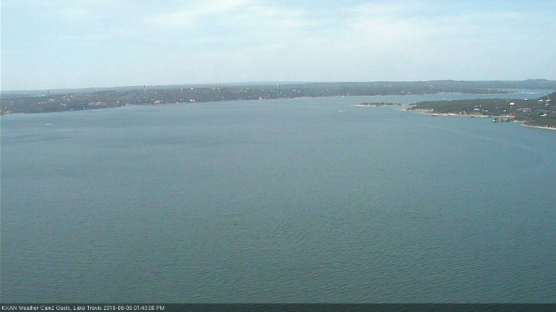 Lake Travis webcam, August 9, 2019 12:45 PM CT