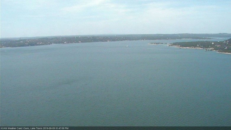 Lake Travis webcam, August 9, 2019 12:50 PM CT