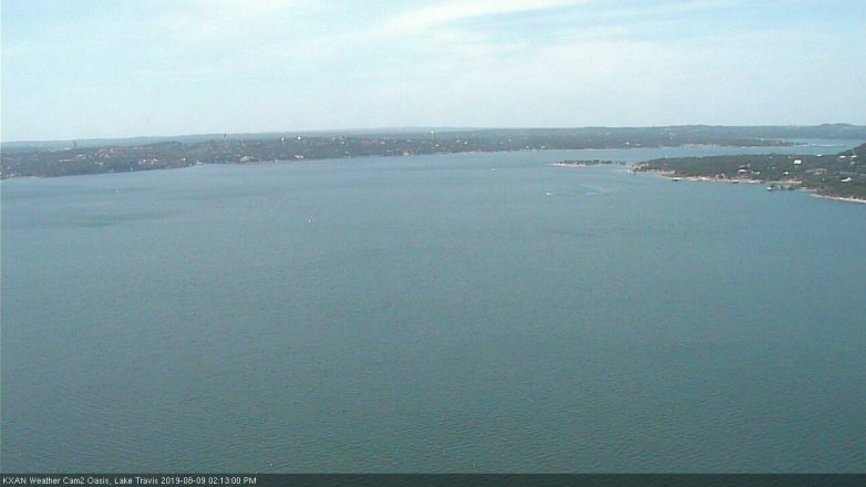 Lake Travis webcam, August 9, 2019 1:15 PM CT