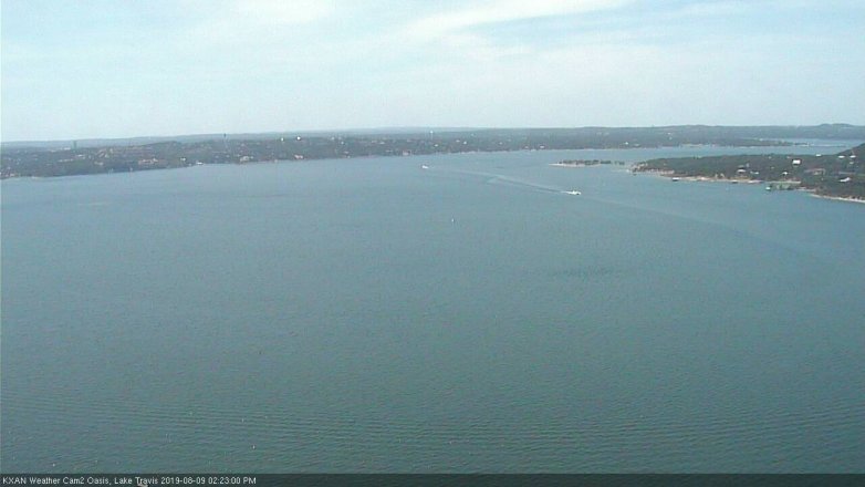 Lake Travis webcam, August 9, 2019 1:25 PM CT