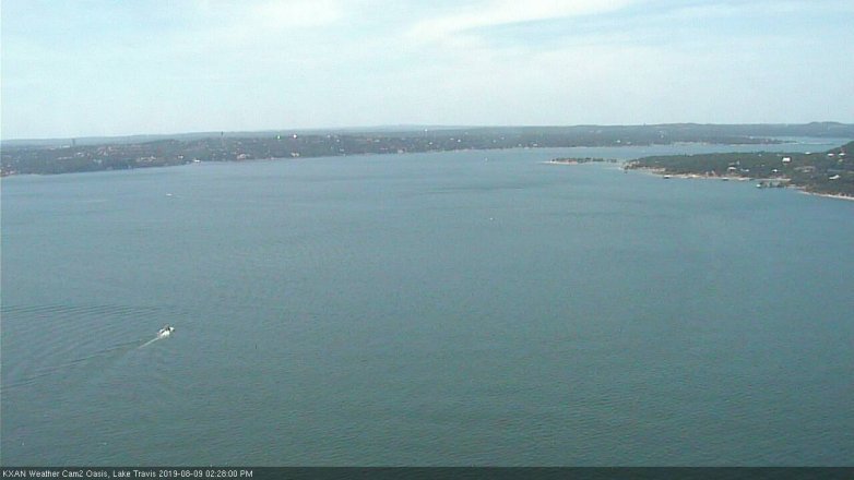 Lake Travis webcam, August 9, 2019 1:30 PM CT