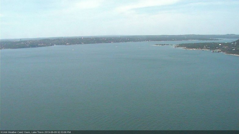 Lake Travis webcam, August 9, 2019 1:35 PM CT
