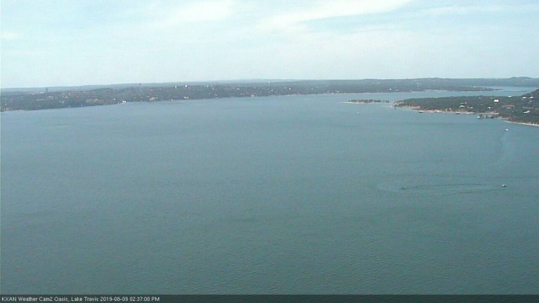 Lake Travis webcam, August 9, 2019 1:40 PM CT