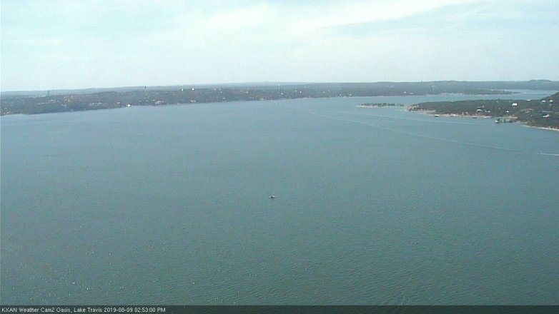 Lake Travis webcam, August 9, 2019 1:55 PM CT