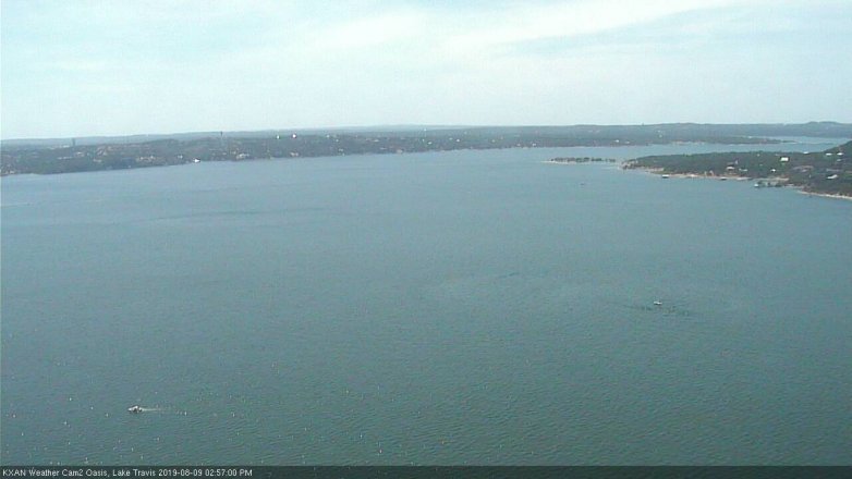 Lake Travis webcam, August 9, 2019 2:00 PM CT