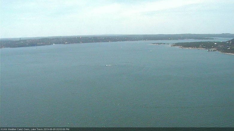 Lake Travis webcam, August 9, 2019 2:05 PM CT