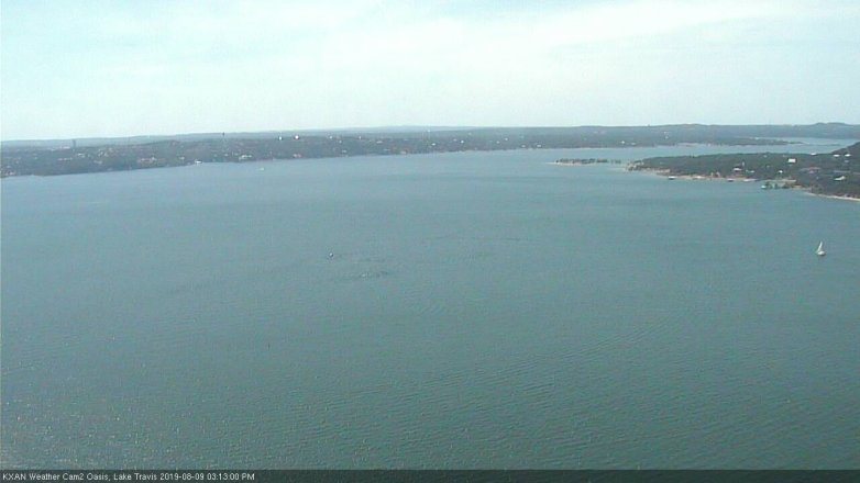 Lake Travis webcam, August 9, 2019 2:15 PM CT